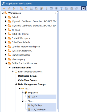 When using the CTRL key to delete multiple data management sequences and data management steps, it will highlight the sequences and steps.